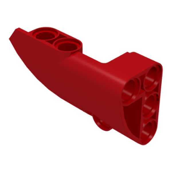 Technic, Paneel Vorm #1 Small Glad Kort Kant A Red